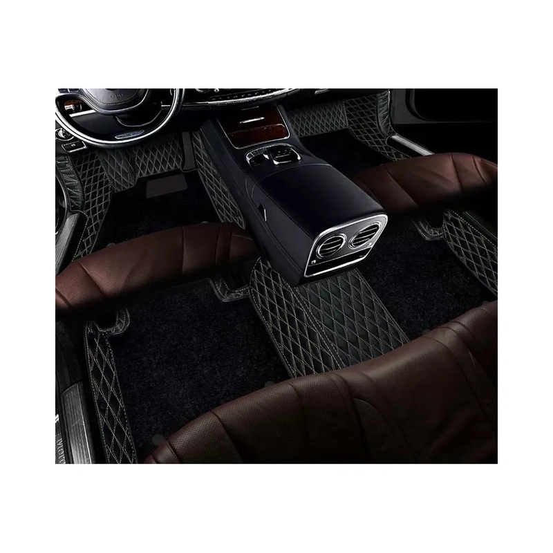 2008-2023 Dodge Challenger F1MATS Double Layer Diamond Floor Mats F1-DLDBB1B-D-CR